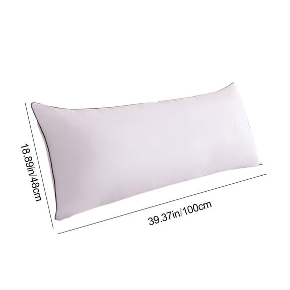 Extra Long Bed Pillow, Soft Polyester Sleeping Cushion Insert, Multi Use Body Support Pillow For Sofa Reading Relaxation, Comfortable Decorative Backrest Cushion For Bedroom Living Room