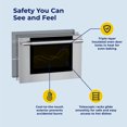 thumbnail image 3 of HausPro 30 in. 4 Burners (20,000 BTU) Freestanding Dual Fuel Range in Stainless Steel with Convection Oven Black, 3 of 12