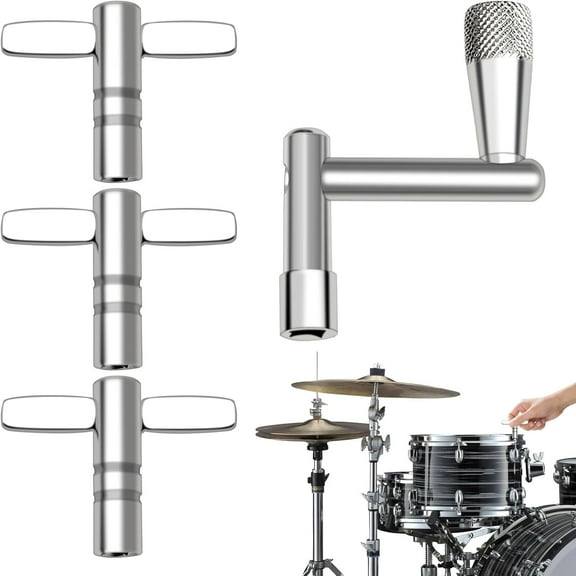 Drum Key Tool,4 PCS Drum Keys,Adjustable Drum Wrench Tool,Drum Tuning Wrench,Stainless Drum Tuner Key,Universal Drum Tuning Key For Acoustic Electronic Drums Snare Drum And Bass Drum