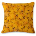 thumbnail image 3 of Set of 1 Rustic Farmhouse Leaves Decor Linen Throw Pillow Cases Sofa Couch Chair Decorative Cushion Covers 18"x18" / 45x45cm Insert Not Included Style 9, 3 of 5