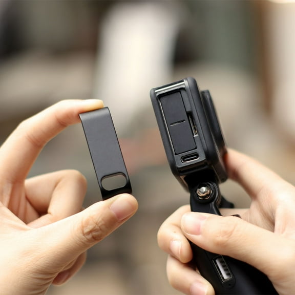 SUSUchens Wear-resistant Shockproof PC Camera Battery Lid Cover for Gopro 8 Black