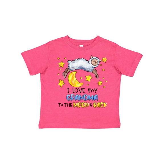Inktastic I Love My Grandma to the Moon and Back Cute Sheep Boys or Girls Toddler T-Shirt
