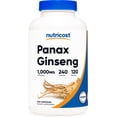 thumbnail image 1 of Nutricost Panax Ginseng | 1,000 Mg Per Serving | 240 Capsules | 120 Servings, 1 of 3