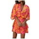 thumbnail image 1 of Moda mujer Casual Sexy vestidos estampados verano sin mangas Poackets Mini vestido Fridja  bnh5870, 1 of 5