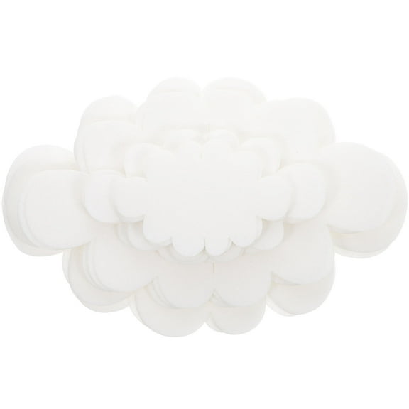 Baluue 32 Clouds White Felt Wall Art Decor for Living Room, Decorative Piece for Home and Bedroom