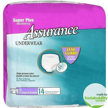 Assurance Super Plus Absorbency Underwear, Extra Large - Walmart.com
