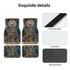thumbnail image 4 of Fotbe Coffee-Drinking Skull Juego de 4 Tapetes para Auto con Estampado – Alfombrillas de Goma Reforzada, Diseño Antideslizante, Protección para Todo el Año – Vehículos, Autos, Camionetas y SUVs, 4 of 7