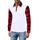 thumbnail image 1 of Gibobby Playera polo hombre Camisa informal con cremallera sólida para hombre, blusa con cuello vuelto, camisa superior de manga larga, camisa informal d(Blanco,G), 1 of 3