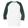thumbnail image 3 of Mafoose Mens Core Blend 3/4-Sleeve T-Shirt White/Dark Green Large, 3 of 6