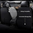 thumbnail image 5 of WRWolf Universal SUV Sedan Truck Crew Cab Car 5-Seat Covers Front & Rear Full Set PU Leather Breathable Waterproof Seat Cushion Protector, 5 of 9