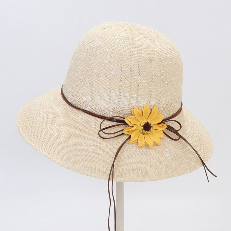 Sun Hats for Women Wide Brim Straw Hat Beach Protection Hat Summer