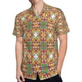 thumbnail image 4 of High Quality Hawaiian Shirts for Men Short Sleeve Aloha Beach Shirt Floral Summer Casual Button Down Shirts Blouses SNMFD2, 4 of 7