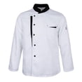 thumbnail image 3 of Manteau d'Uniforme de Restaurant pour Services Alimentaires - Rouge, Tel Que Décrit - Blanc, Tel Que Décrit un Blanc, 3 of 8