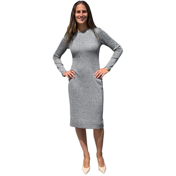 Baby'O Women's Lurex Knit Layering Shell Dress