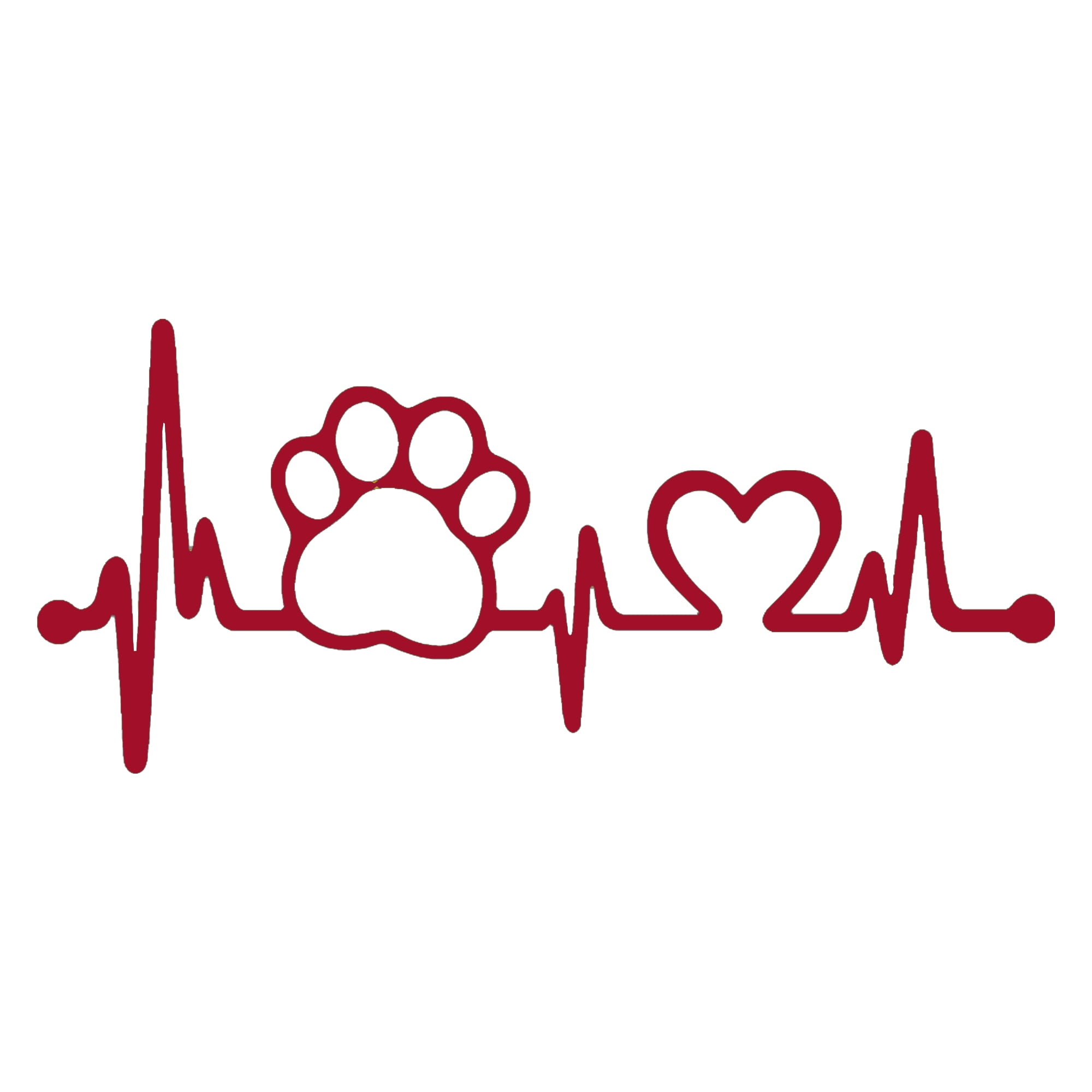 Heiheiup Dog Window Bumper Pet With Heart Decal Sticker Car