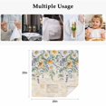 thumbnail image 5 of Cloth Napkins Set of 6 - 20x20 Inches, Floral Eucalyptus Leaves Washable Reusable Table Napkins, Daisy Summer Botanical Vintage Soft & Absortbent Dining Napkin for Party Wedding Hotel Restaurant, 5 of 8