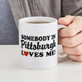 thumbnail image 6 of CafePress - Somebody In Pittsburgh Loves Me Mug - 11 oz Ceramic Mug - Novelty Coffee Tea Cup, 6 of 6