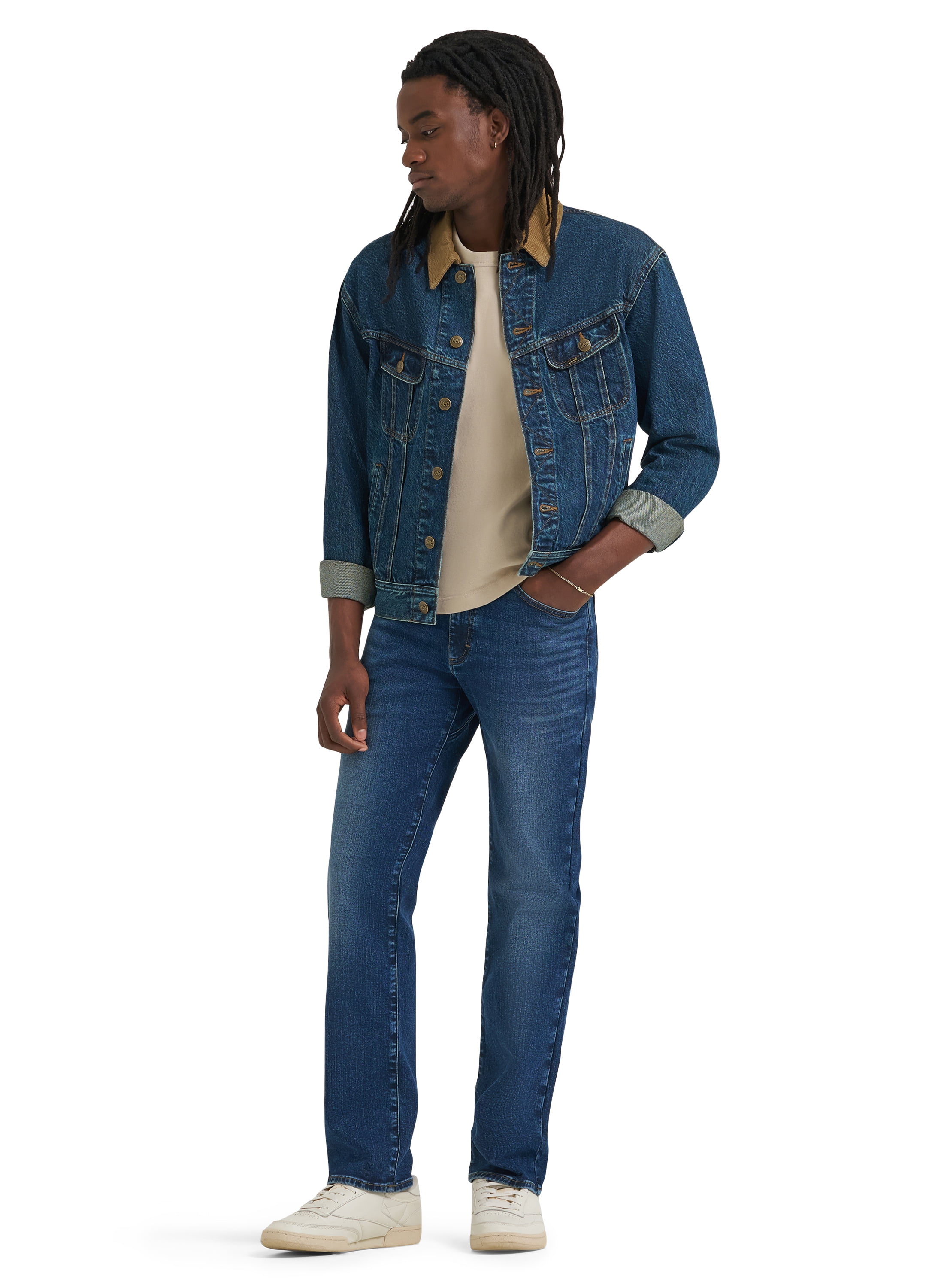 Lee® Men's Regular Fit Straight Leg Denim Jeans with Stretch, Sizes 29X30-40X32