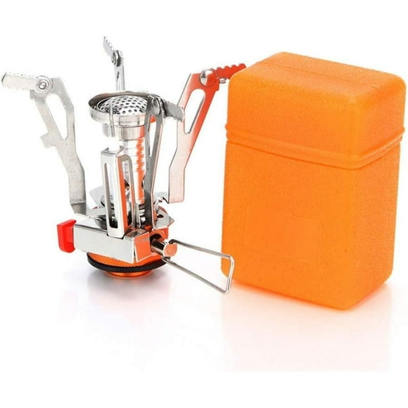 FrostHike Portable Camping Stoves Backpacking Stove with Piezo Ignition Stable Support Wind-Resistance Camp Stove for Outdoor Camping Hiking Cooking