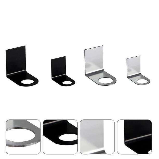 Soporte para dispensador de jabón líquido, instalación sin perforación para perchas de metal y botellas con bomba manual, ideal para ahorrar espacio en baños y cocinas (paquete de 4)
