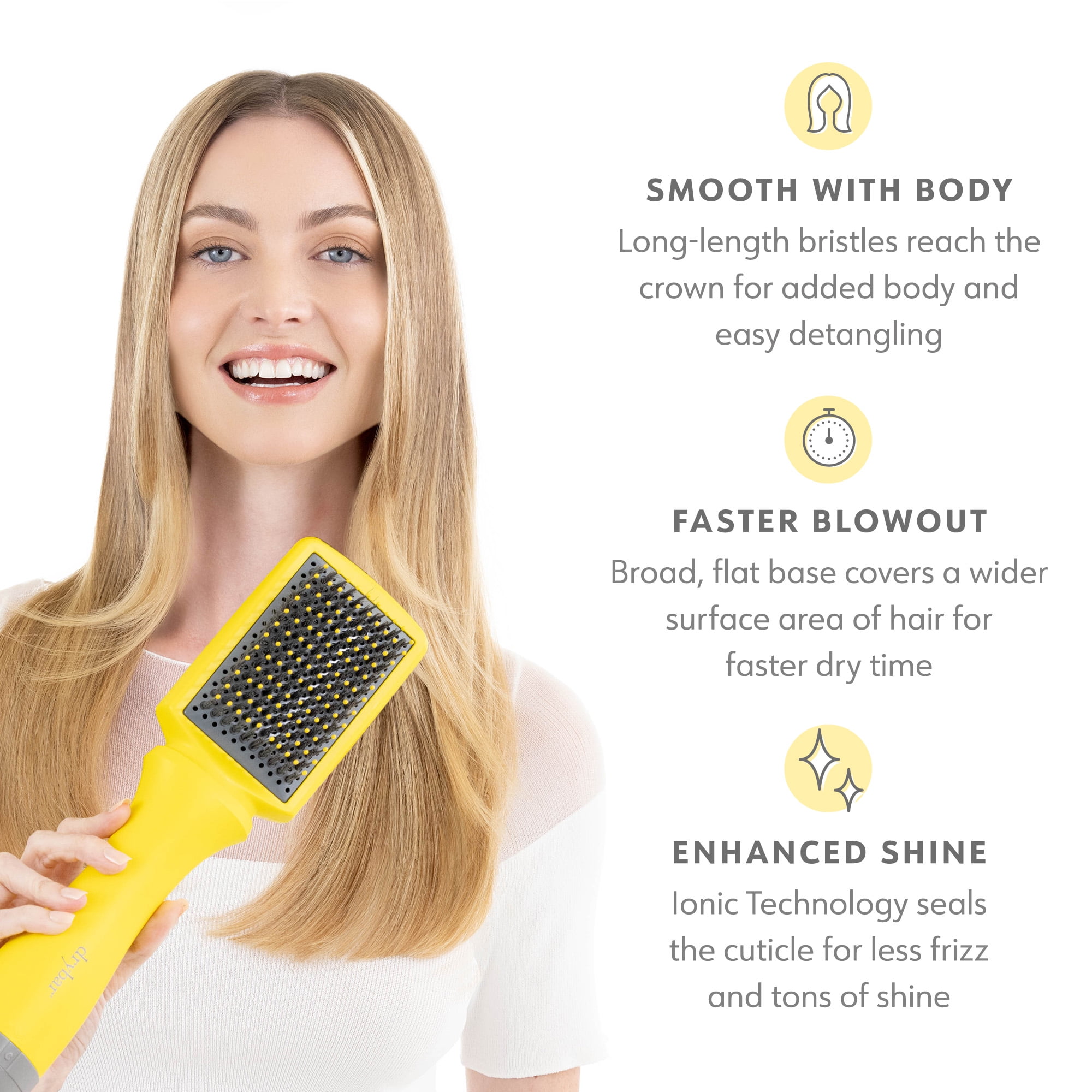 Curly Hair The Baby Brush Crush Mini Heated Straightening Brush
