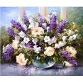 thumbnail image 1 of EverShine-pintura con diamantes de imitación, mosaico de flores, Cuadrado completo, imagen nueva 2023, bordado de diamantes, lila, lavanda, arte de pared, 1 of 4
