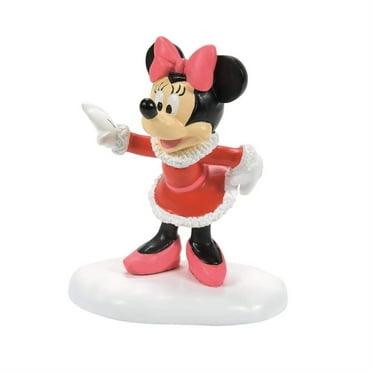 Department 56 Disney Village Minnie Struts Her Stuff Christmas Figurine 3in H