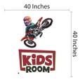 thumbnail image 4 of Kids Bike Wall Decal Sticker - Boys Room Decor -Vinyl Art Sticker-Removable Wall Decal - Kids Teens Bedroom Racing Car Adhesive- Size : 40" x 40", 4 of 4