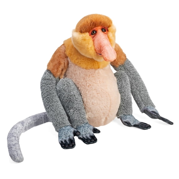 Wild Republic Artist Collection Proboscis Monkey, Stuffed Animal, 13 inch, Plush Toy, Fill is Spun Recycled Water Bottles