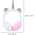 thumbnail image 3 of Fluffy Earmuffs For Kids, Plush Unicorn, Ear Warmers For Winter, For Kids Random,Gg, 3 of 4