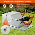 thumbnail image 3 of Automatic Chicken Treadle Feeder, 27 LB Large Galvanized Steel Poultry Feeder, Outdoor Use, No Waste, 10 Chickens for 11 Days, Metal Chicken Feeder Kit Suits Duck, Bantams, Pheasants, 3 of 9