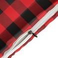 thumbnail image 4 of 3 Pcs Soft Bedding Set, Includes 1 Duvet Cover with Zipper And 2 Pillow Shams,Buffalo Plaid Red Black Queen(90"×90"), 4 of 8