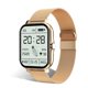 thumbnail image 2 of Hombres Smart Watch Digital Bluetooth Compatible con la pantalla Táctil Táctil Reloj de pulsera Fitness Tarifa cardíaca Música Reproductor SmartWatch Electronics Gold Steel Correa Inevent EL005787-05B, 2 of 7