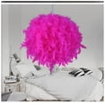 thumbnail image 4 of JFBUJC Feather Light Shade For Ceiling Pendant Light 30cm Fluffy Lamp Shade Lampshade Lightshade For Lamp, 4 of 4