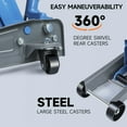thumbnail image 3 of LARBANKE 3-Ton Low-Profile Hydraulic Floor Jack - Steel Car Jack with Wheels 5.31"-18.11" Lift for Sedans/SUVs/Trucks, 3 of 7