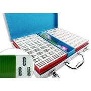 M33LH-1 144 Numbered Tiles Mahjong Set Melamine Chinese Game set -Green