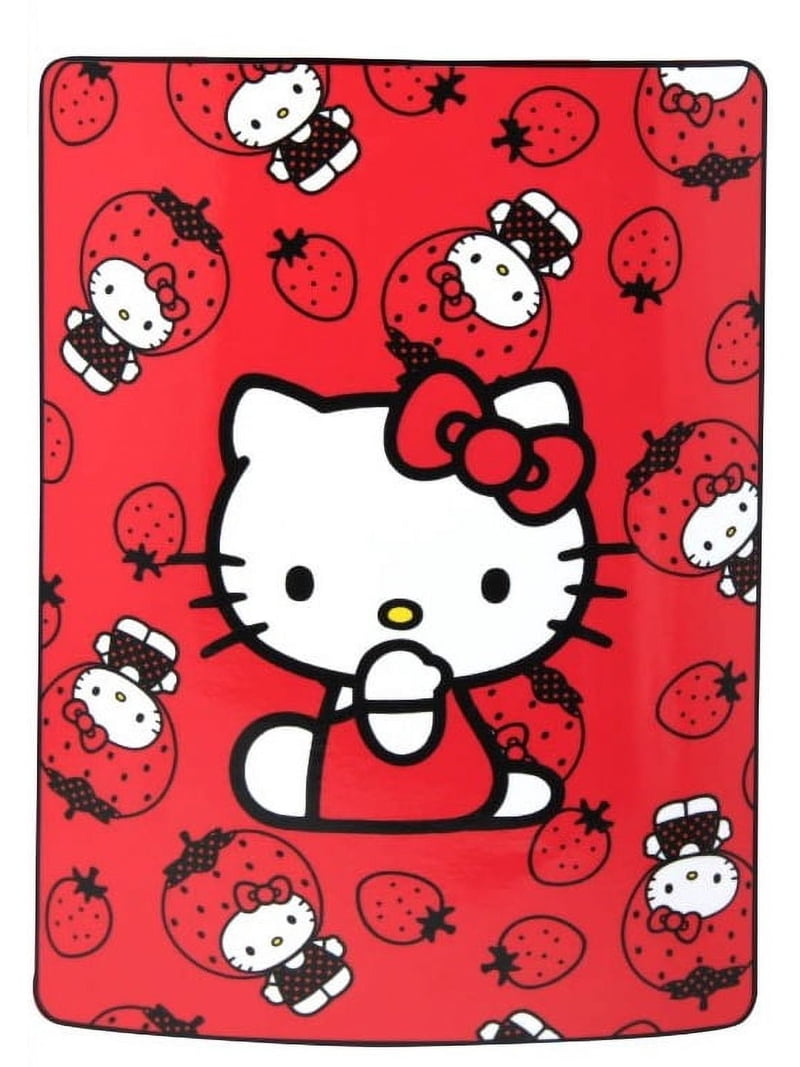 Hello Kitty, Fleece Throw, 45x60”, Soft Cozy Stylish - Walmart.com