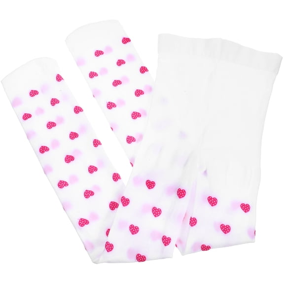 STOBOK Little Girl Tights White Seamless Candy Color Pantyhose for School 1 Pcs