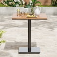 thumbnail image 3 of MAYEERTY Outdoor Patio Dining Table with Wooden Texture for Lawn, Deck, Backyard, Poolside, 3 of 9