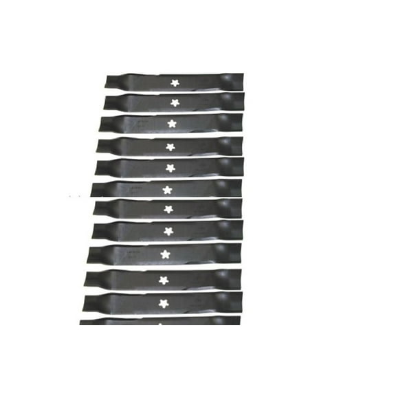 (12 Pack) 6437 Rotary Blade Compatible With Craftsman 163819 & 152443 Fits Craftsman 46" Deck