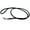 Black, variant on Round Genuine Rolled Leather Dog Leash 52" Long 3/8" Wide Brown for Medium Breeds