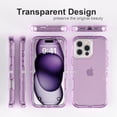 thumbnail image 4 of Funda protectora resistente a golpes y caídas, transparente de triple capa, compatible con iPhone 16 Pro., 4 of 8