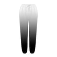 thumbnail image 4 of WERYOUNG Girls Boys Sports Pants Spring Summer Gradient Color Stretch Elastic Waist Drawstring Jogger Pants Child Classic Sweat Pants,Black,13-14 Years, 4 of 6