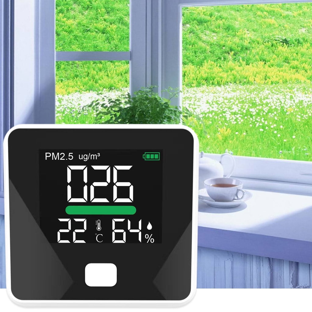 MOMOJIA Indoor Meter Humidity Carbon Dioxide Detector Air Quality Monitor NDIR Sensor