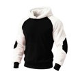 thumbnail image 3 of Tanghaowl Kids Hoodies Child Boys Girls Christmas Long Sleeve Patchwork Hooded Pullover Tops Keep Warm Sweatshirts Clothes Black 5-6 Years, 3 of 7