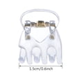 thumbnail image 2 of Mini Pinces à Cheveux Pinces en Plastique pour Filles et Femmes (24 Pcs, Noir et Transparent), 2 of 5