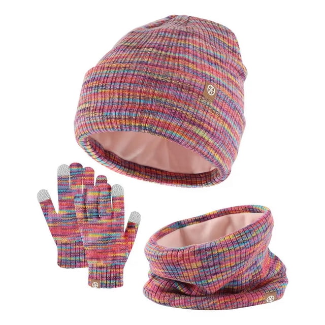 Cálido Gorro, Bufanda Y Guantes Para Niños Juego De 3 Piezas