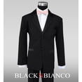 thumbnail image 2 of Boys Tuxedo in Black with a Light Pink and Black Bow Tie, 2 of 4