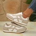 thumbnail image 4 of Women’s Breathable Fabric Upper Non-Slip Outsole Walking, Tennis & Running Shoes - Fashionable Colorblock Design Wide Toe Sneakers 2026, 4 of 8