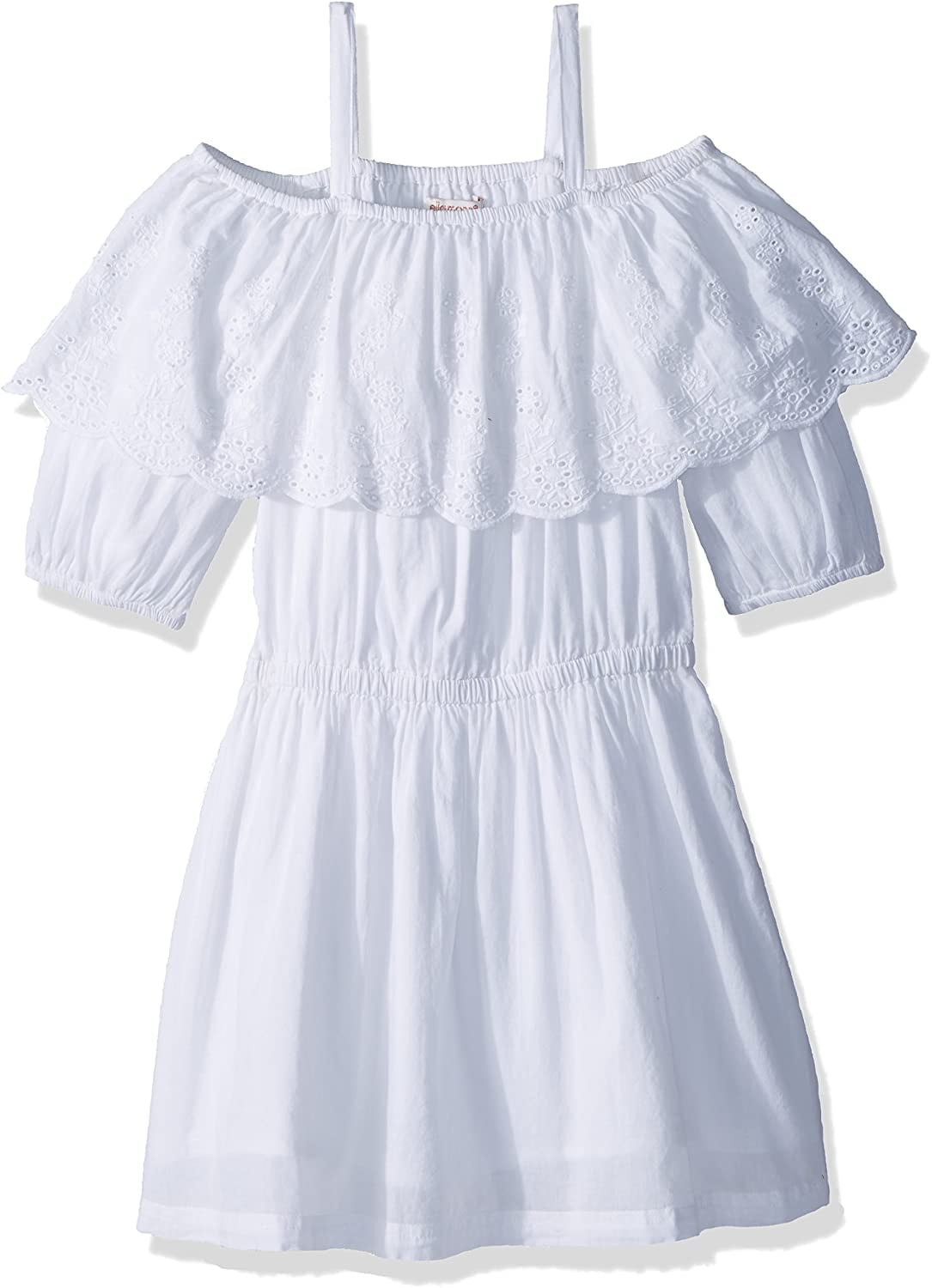 girls white peasant dress